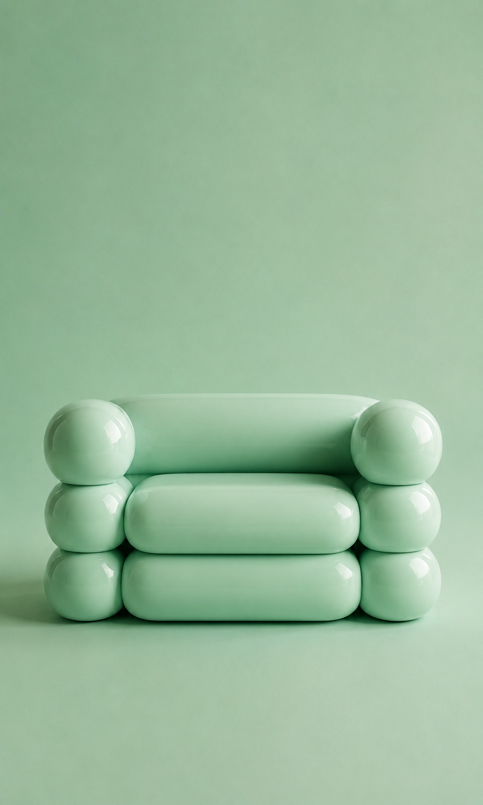 Buby sofa — Pastel Green