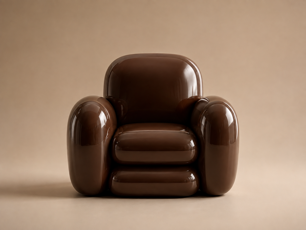 Bally armchair — Dark Chocolate