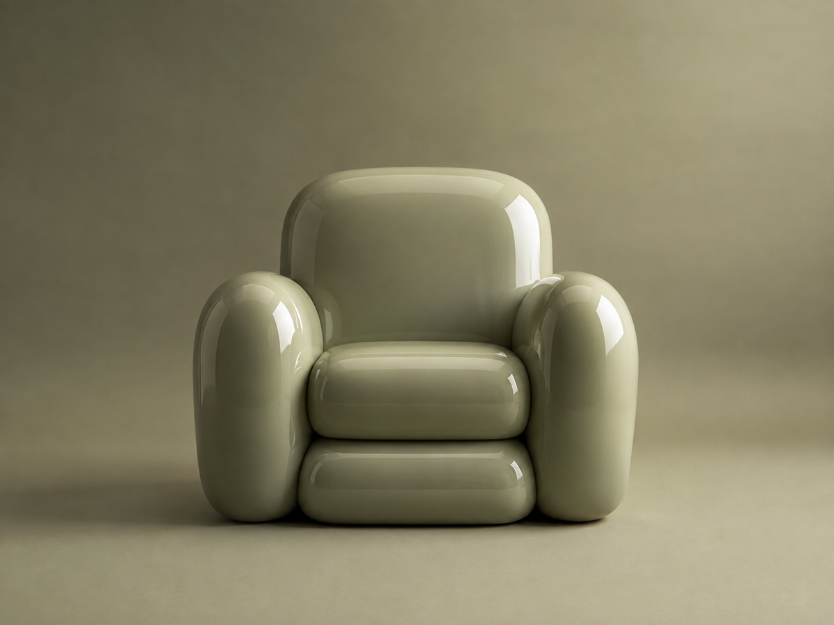 Bally armchair — Olive
