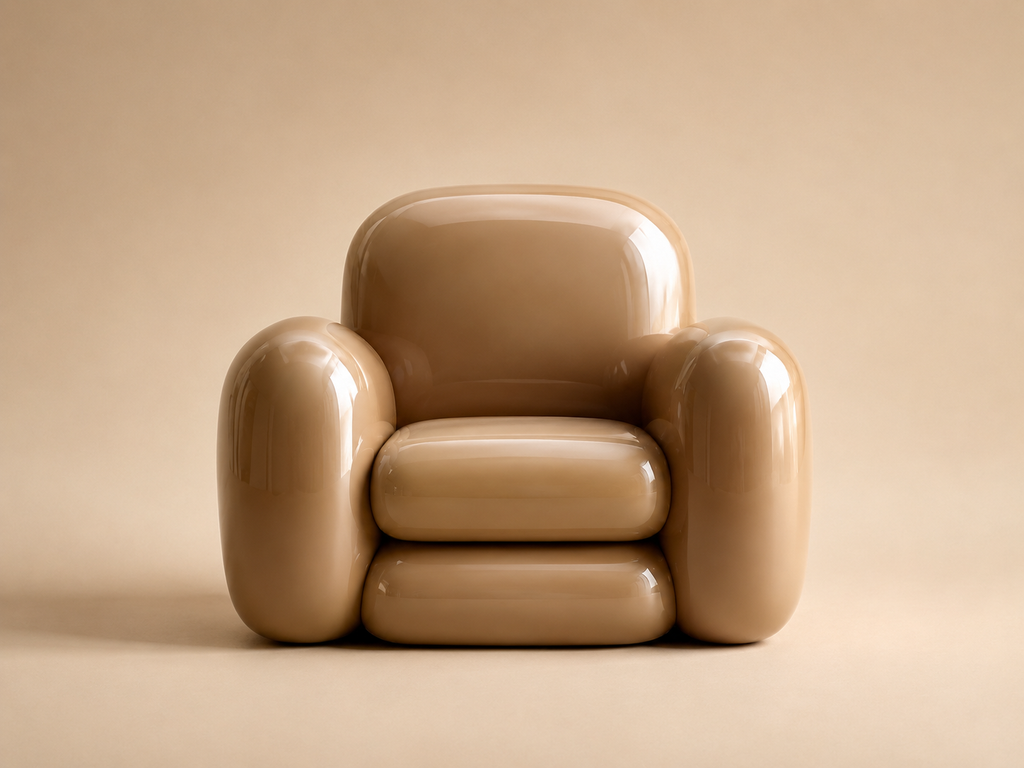 Bally armchair — Cappuccino